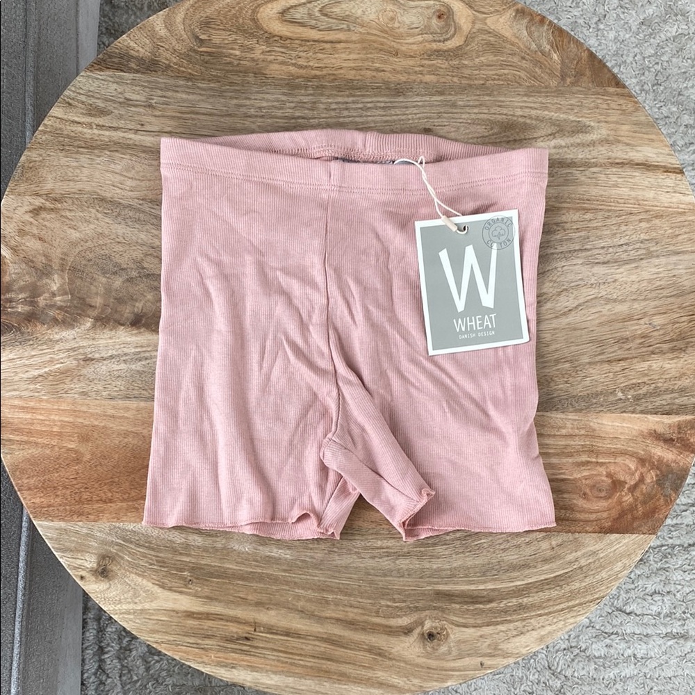 Wheat Organic Cotton Rib Shorts